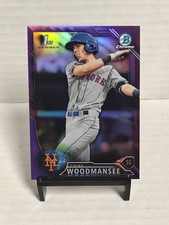 2016 Bowman Draft Chrome #BDC-86 Colby Woodmansee Purple Refractor 100/250 Mets