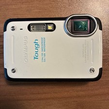 OLYMPUS Tough TG-625 White Compact Digital Camera Tested Working Japan