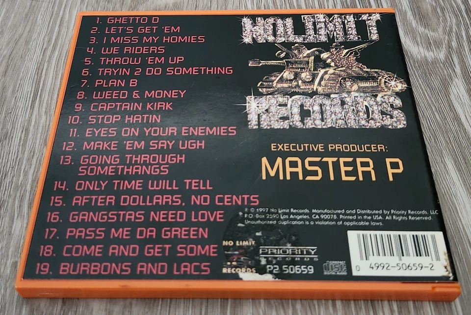 Ghetto D Master P (CD, Sep-1997, No Limit Records) | Let's Get 'EM - Image 4 of 4