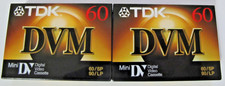 Lot of 2 TDK DVM Mini-DV 60 Blank Tapes Digital Video Cassette NEW SEALED