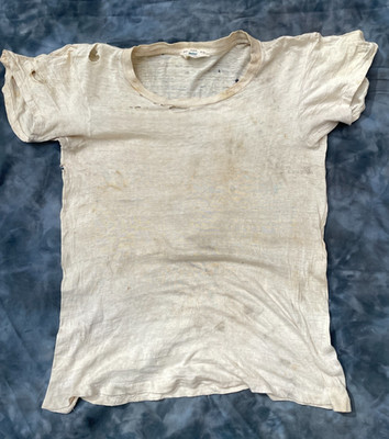 Vintage Pilgrim Sears Emperor T Shirt Silk Cotton S Mens Distressed 1950's ?
