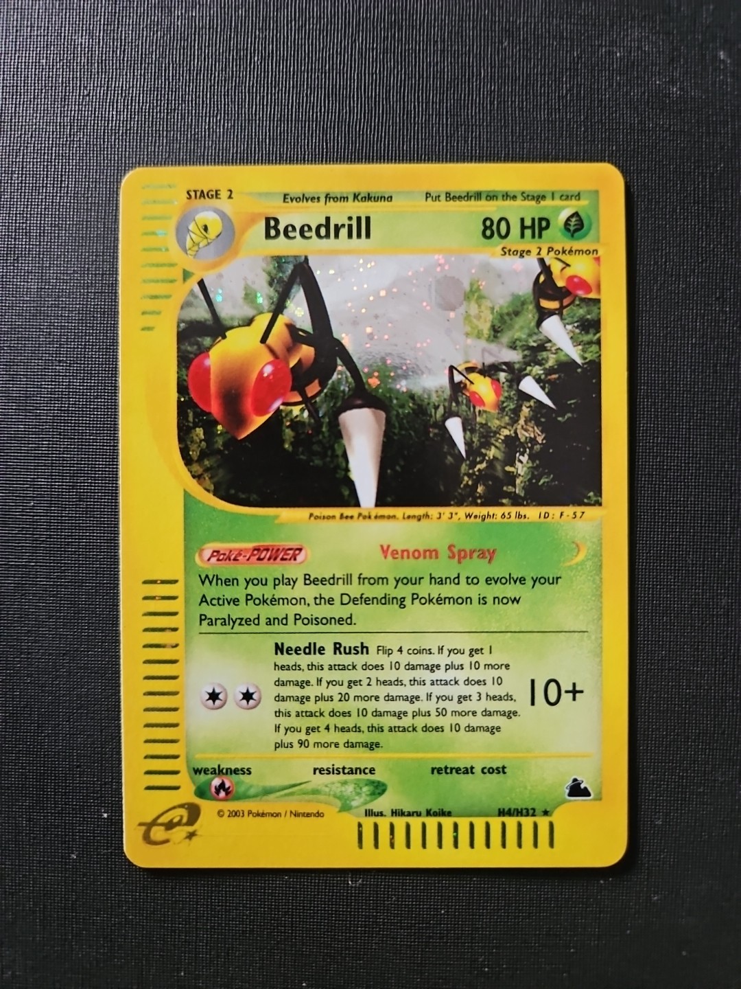 Beedrill H4/H32 Skyridge Holo. NEAR MINT 👀