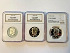 Lot of (3) 1969-S Kennedy Silver Proof Half Dollar NGC PF69 CAMEO
