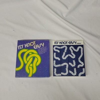 Vintage 1981 Milton Bradley It's Knot Easy Puzzle Game challenge Rope connect 