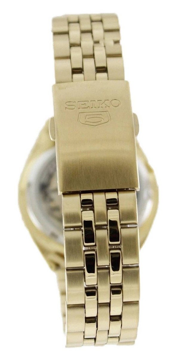 Seiko 5 Automatic 21 Jewels Gold Tone Dial Stainless Steel