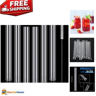 Versatile 4-Inch Clear Borosilicate Glass Tubes - Perfect for Creativity & Tests