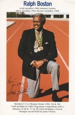 Ralph Boston Autogramm signed 15x21 cm Postkarte