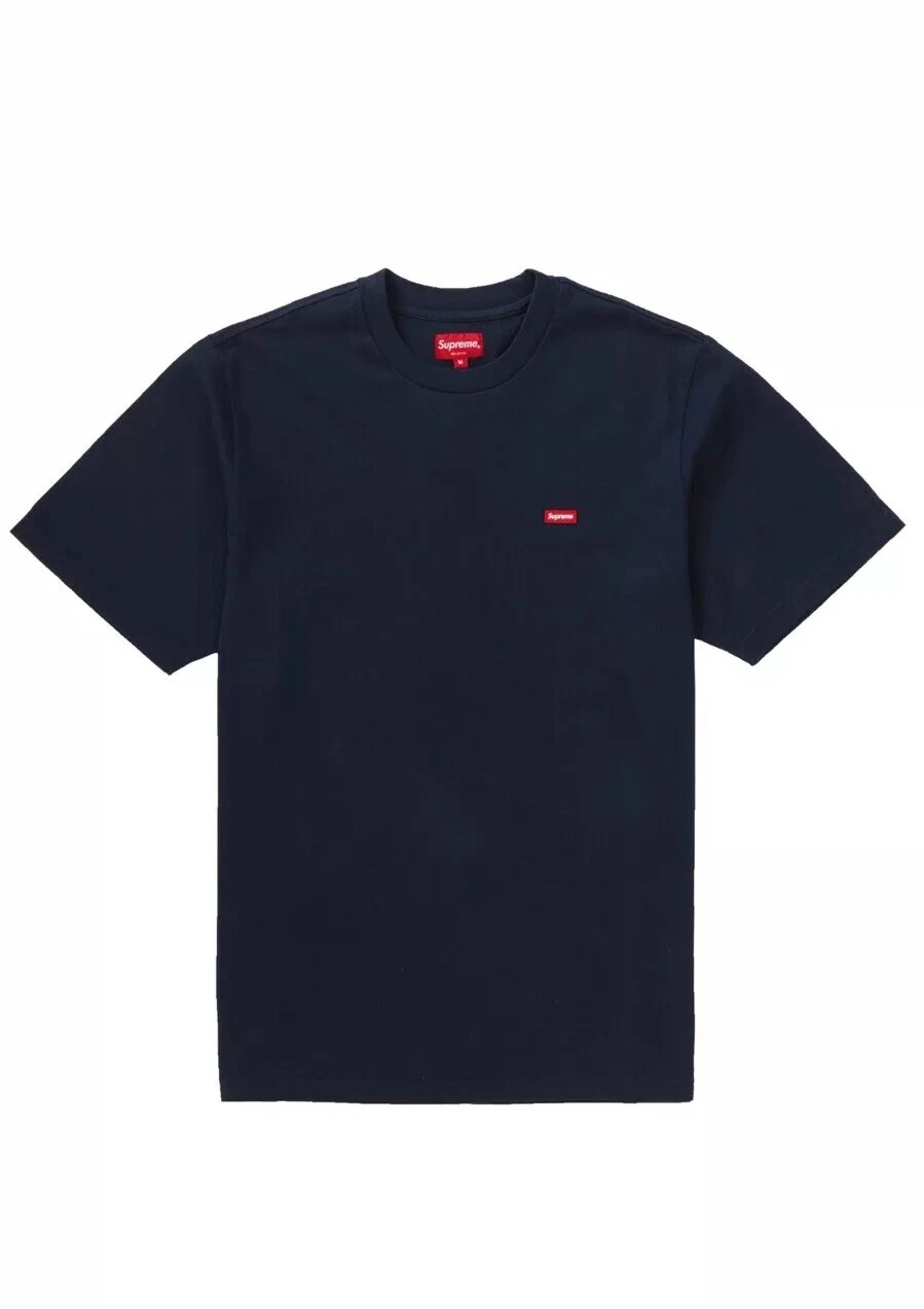 Tee shirt Supreme petite boîte bleu marine SS18 neuf avec étiquette taille L