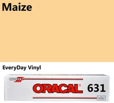 12"x5'- Maize - Matte Oracal 631 Exhibition CAL Vinyl Roll Adhesive Craft Vinyl