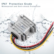 Waterproof DC Boost Module 12V to 24V 3A Step-up DC-DC Converter Voltage Regulat