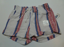 Old Navy Shorts Girls Size S 5-6 Striped Lined Linen Blend Shorts New