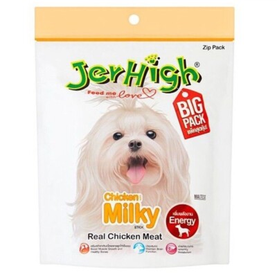 Jerhigh Dog Stick Pet Food Real Chicken Flavor Protein Snack Healthy Energy 400g