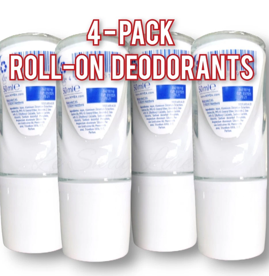 Nivea Desodorante Tono Desodorante Natural Mujer Clinical 96h Rollon Desodorante Paquete de 4 Foto 2 de 4