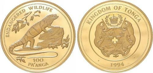 Internationale Tier & Natur polierte Platte Münzen aus Gold