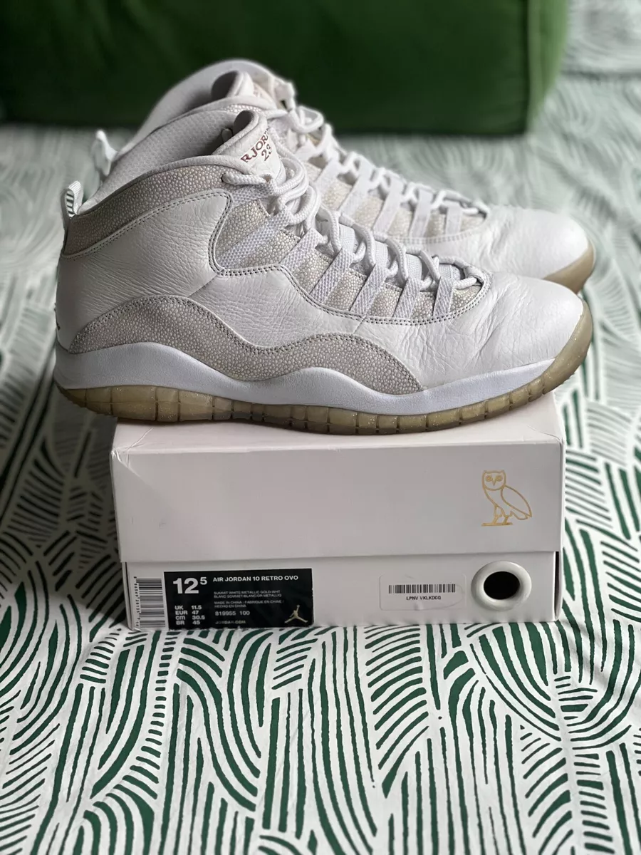Jordan 10 retro drake ovo white cheap