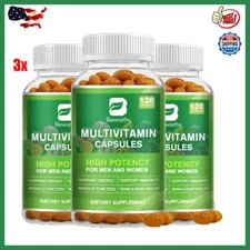 Multivitamin Highest Potency Daily Vitamins & Minerals Supplement 120 Capsules