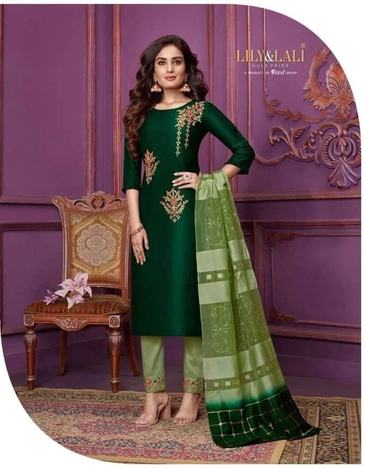 Ajmer Green Burdwan Khadi Suit – Anavila