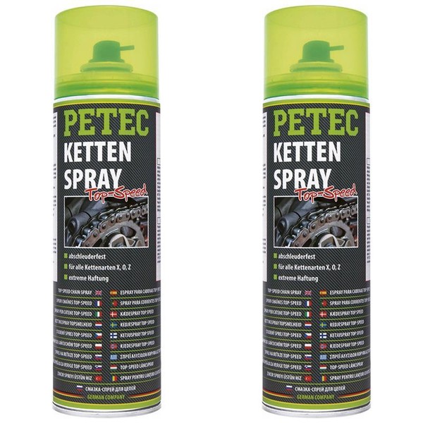 2 X Petec Kettenspray 500Ml 70550 KettensprüHfett Haftfett-image
