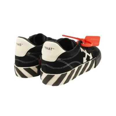 NWT Off-White Vulcanized Low Black Arrow Sneaker  EU size 39 $490 Off-White Vulcanized Low Black White Arrow Sneaker WOMENS  main image 3