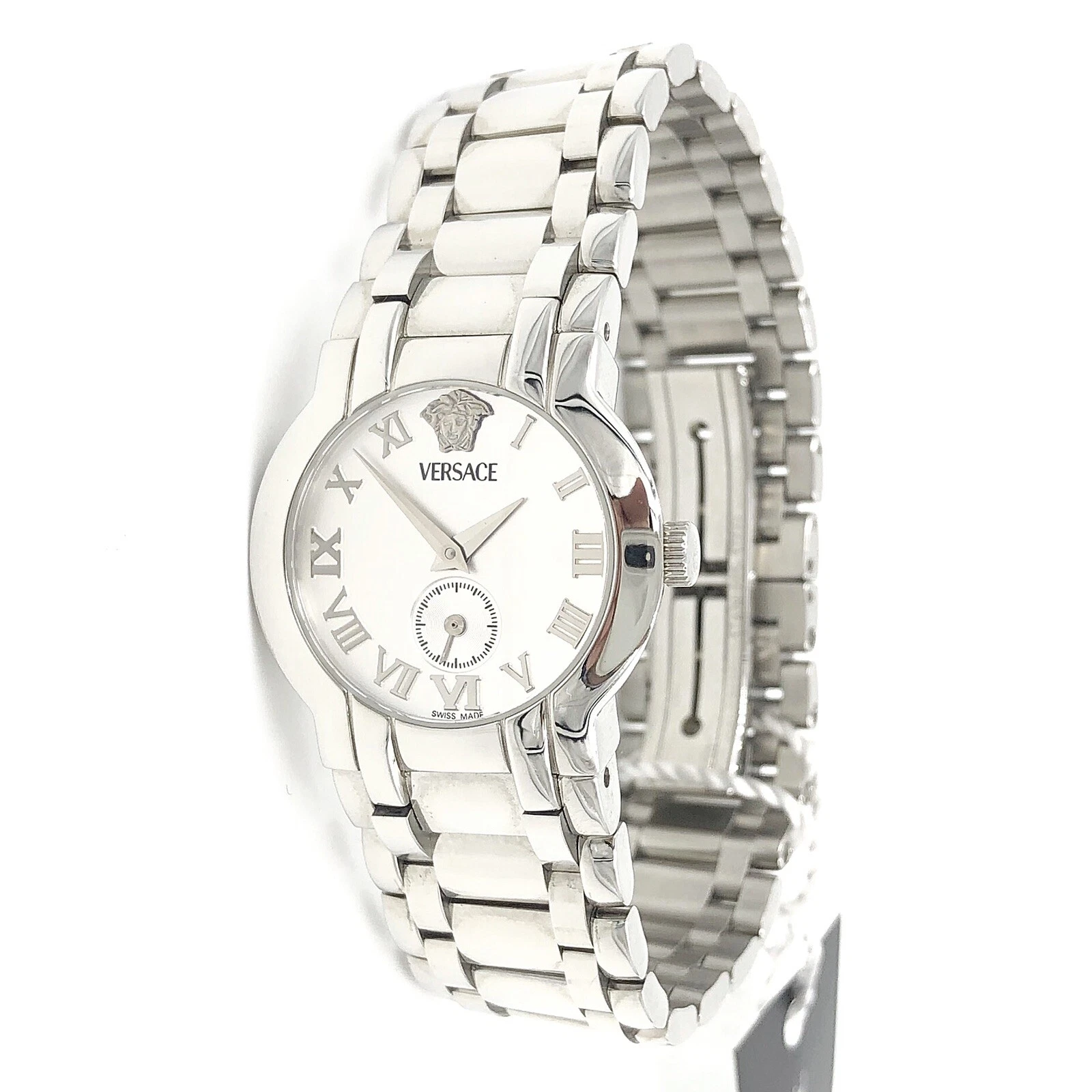 Orologio Donna Versace Madison BSQ99 Numeri Romani Quadrante Bianco Acciaio Inox