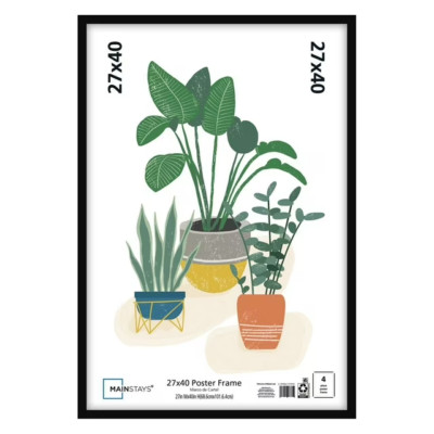 Mainstays 27x40 Basic Poster Frame, Black FREE SHIPPING
