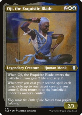 Oji, the Exquisite Blade 547 Etched Foil Uncommon Baldur's Gate MTG NM