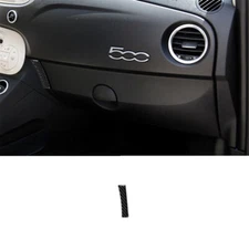 Carbon Fiber Interior Left Of Glove Box Cover Trim Sticker For 2012-15 Fiat 500