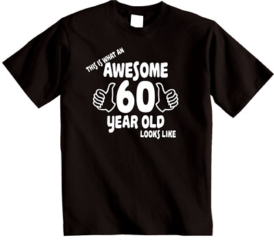 Tolles 60 Jahre T-Shirt, Unisex 60. Geburtstag Geschenk, Unikat Sixty Geschenkideen