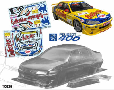 TC026 Peugeot 406 halleroder 190mm replica for Tamiya chassis tt01