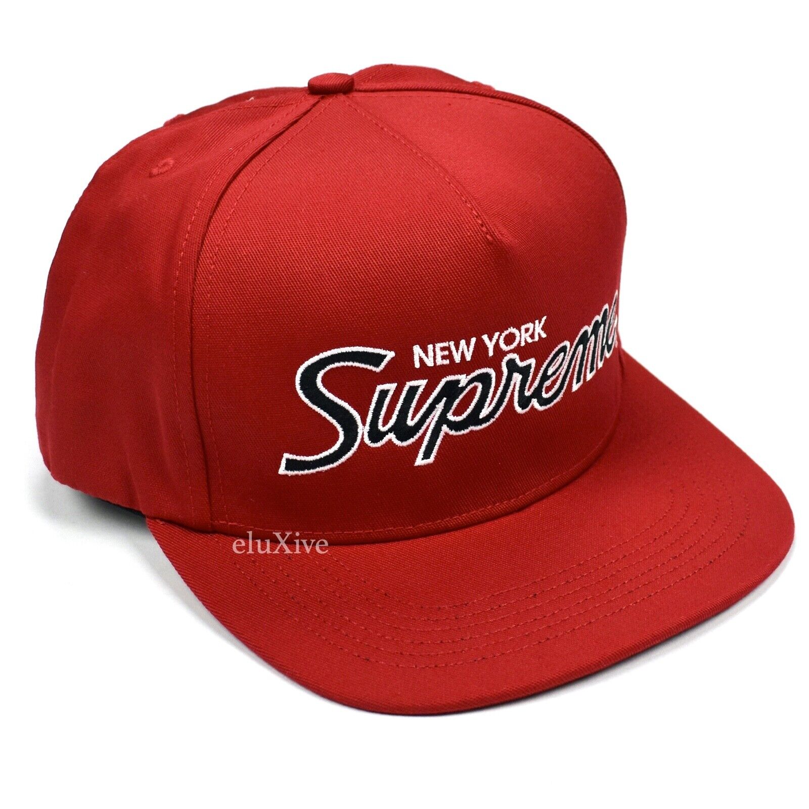 NWT Supreme NY Classic Sports Posse Logo Hat Cap Red Men's DS FW22 AUTHENTIC