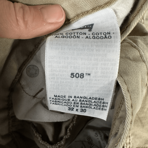 Levi Strauss & Co Men's 508 Khaki Jeans 32 30 - Picture 6 of 12