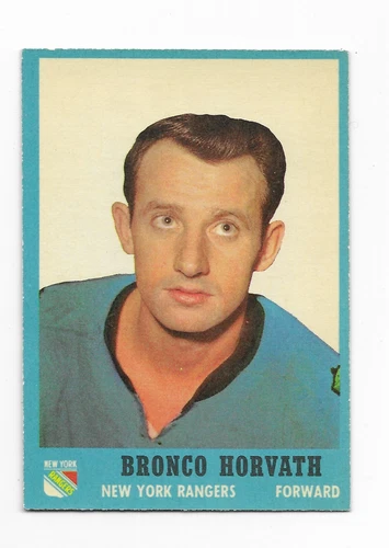 1962-63 TOPPS - BRONCO HORVATH # 63 EX.  HOCKEY CARD