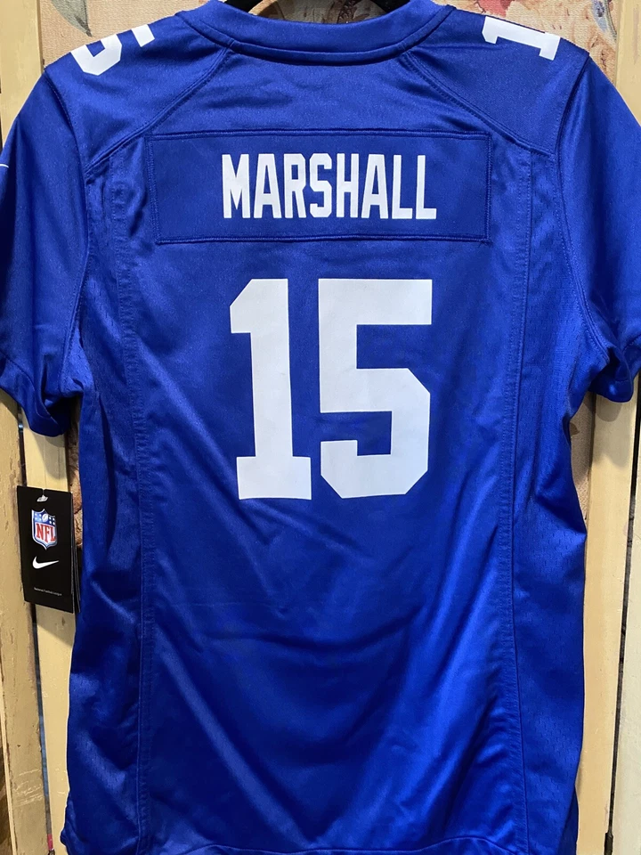 НОВАЯ женская футболка Nike On Field NY Giants B Marshall No15 средний размер ретро - Изображение 2 из 4