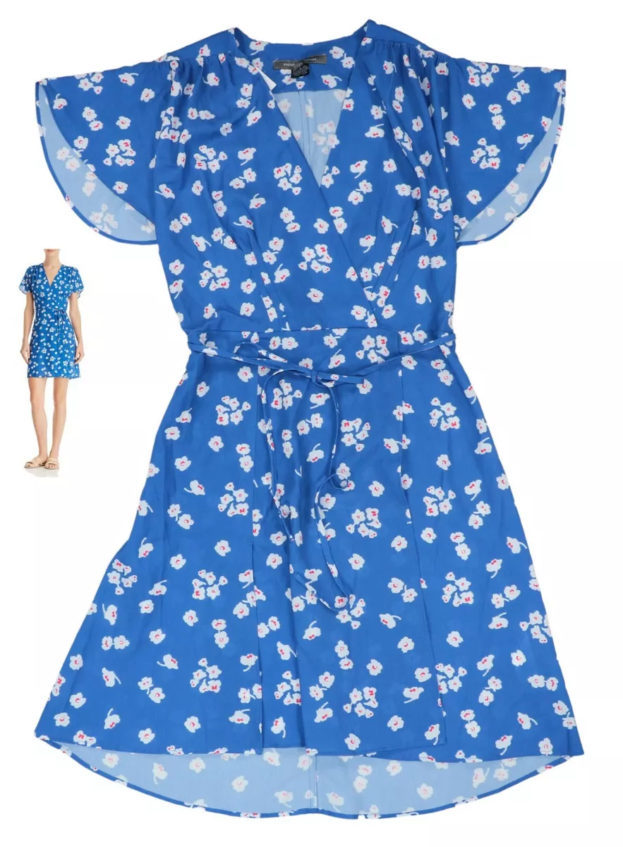 Verona floral top wrap dress
