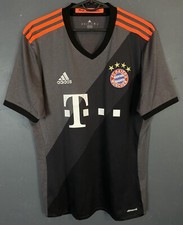 MEN'S FC BAYERN MUNICH 2016/2017 AWAY SOCCER FOOTBALL SHIRT JERSEY TRIKOT SIZE S