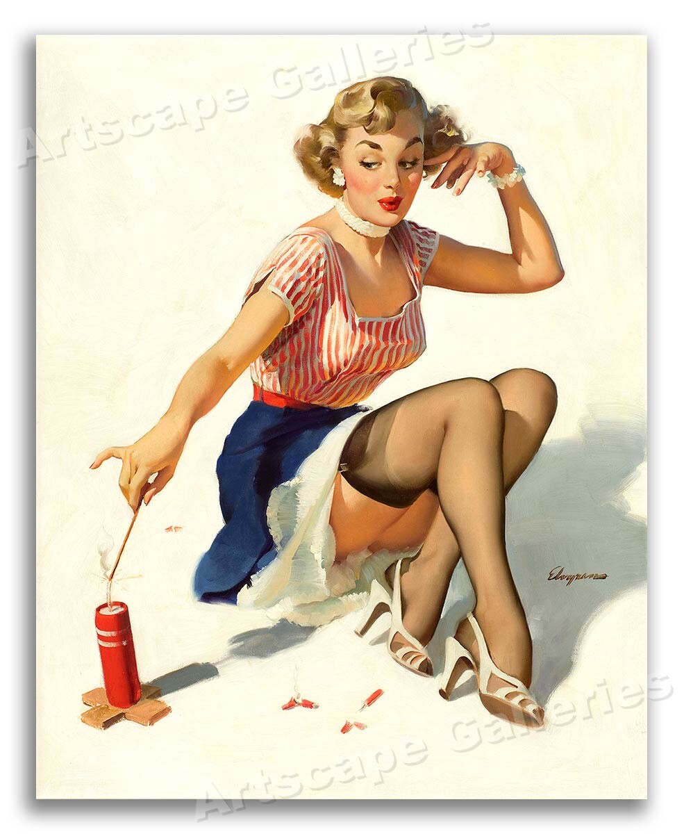 1950s Gil Elvgren PinUp Poster 