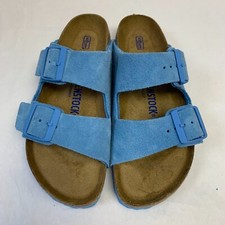 Birkenstock New w/ Box Arizona Sky Blue Suede Leather Soft Footbed N Select Size