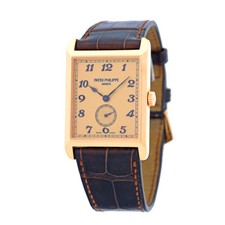 PATEK PHILIPPE Gent's 18K Rose Gold 30mm Gondolo Box Warranty 5109 R MINTY 