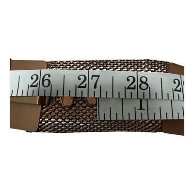 Vintage RENOIR COPPER Rose Gold 1950s BELT Wide Riveted  display picture 1