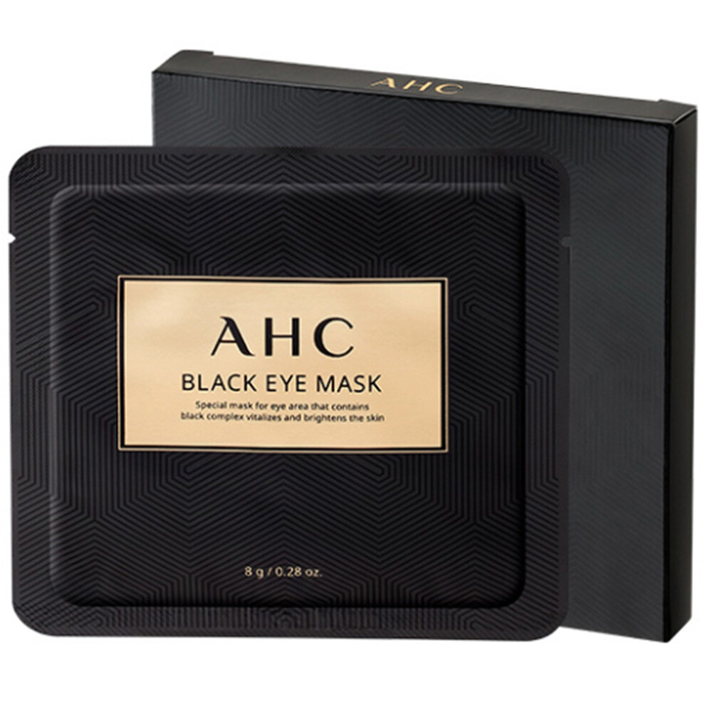 AHC Black Eye Mask 8g x 20 sheets Brighten Tighten Moisturize KBeauty