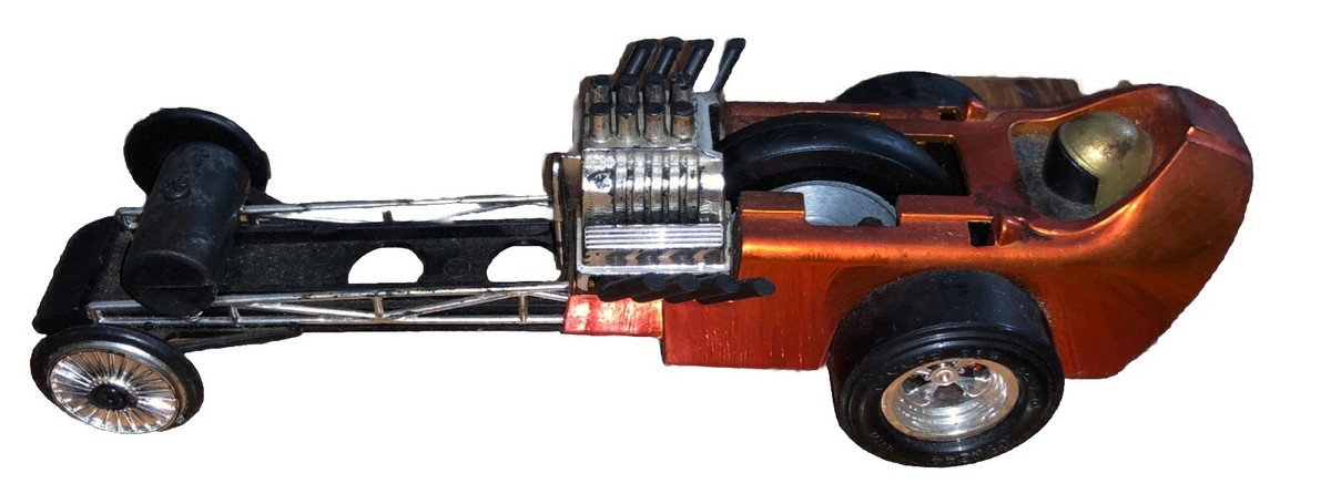 PARTS* Vintage 1971 Kenner SSP Orange Chrome Rail Bird Dragster