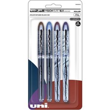 uni-ball, UBC1858842, Vision Elite Designer Series Rollerball Pen, 4 / Pack