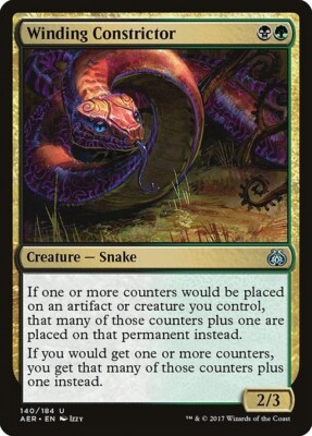 Winding Constrictor 1x  MtG Aether Revolt SP/NM
