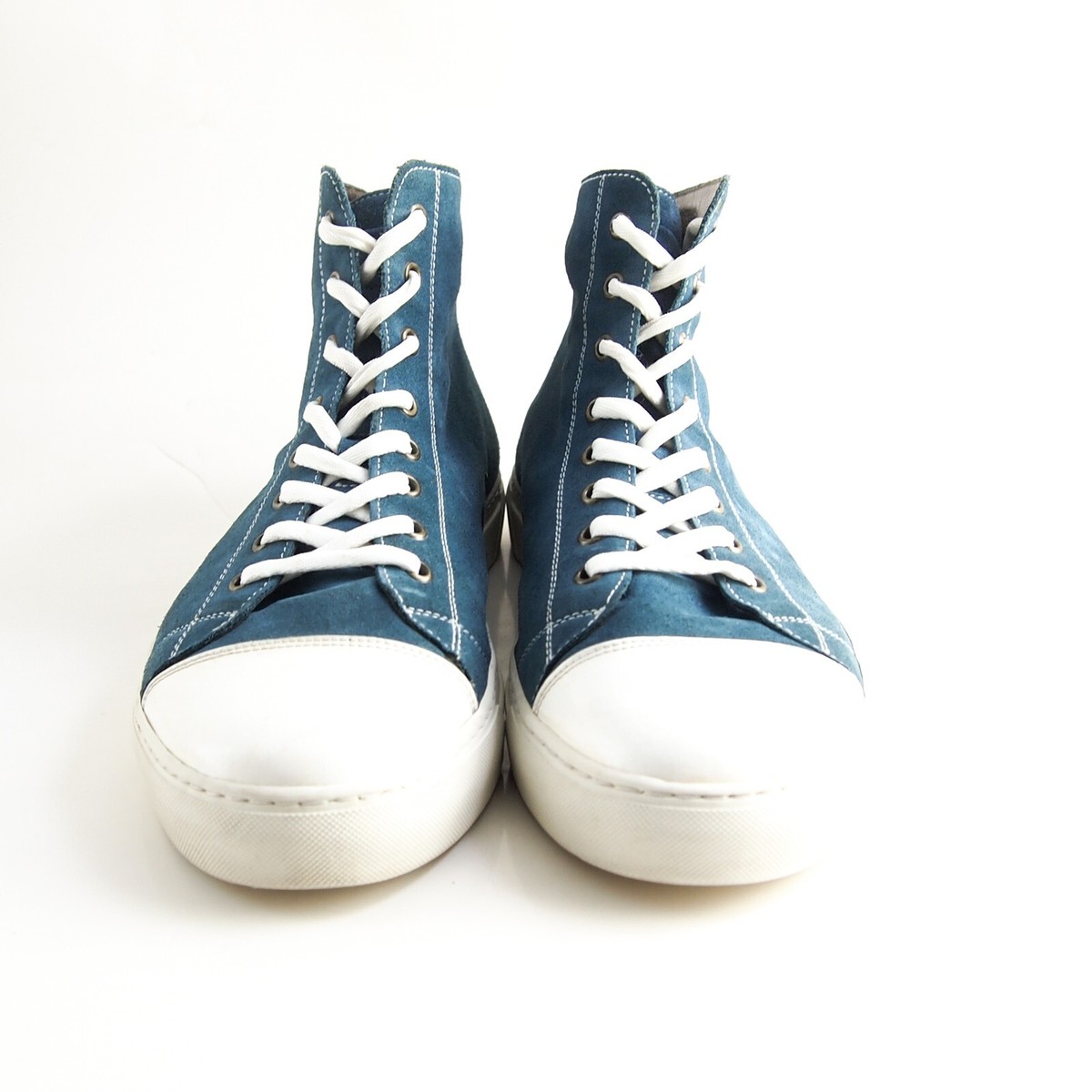Marc Jacobs High Top Sneakers Blue Suede Cap Toe Mens US 10  display picture 3