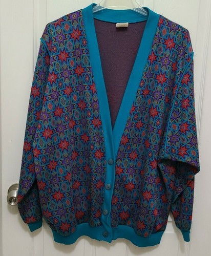 Vintage 80s Cosby Aztec Geometric Woman 