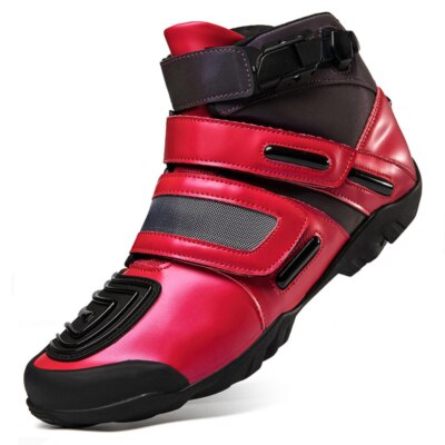 Herren Motorrad Stiefel Atmungsaktiv Reiten Schutz Motocross Biker