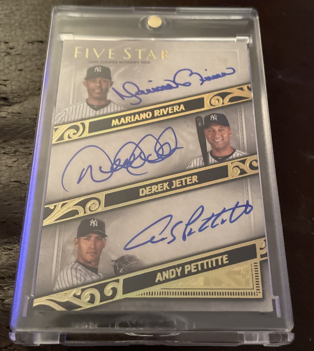 2021 TOPPS FIVE STAR DEREK JETER MARIANO RIVERA ANDY PETTITTE 