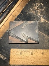 Printing Block “ Large Arrow “ Lead Face