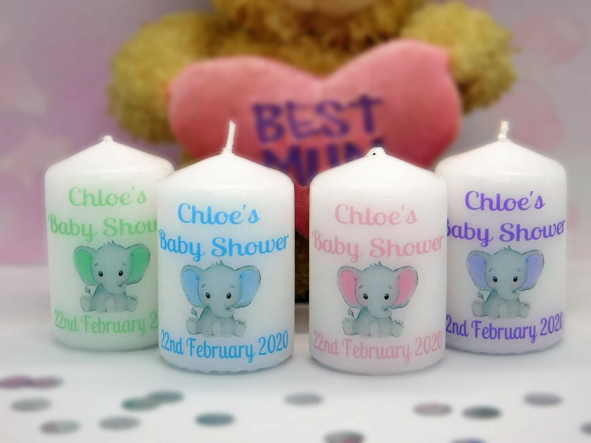 Personalized baby cheap shower candles