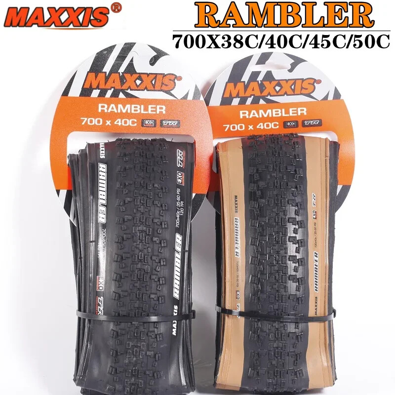 Neumático de bicicleta MAXXIS GRAVEL 700C RAMBLER SIN TUBO 700x38C/40C/45C/50C 650x47B